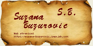 Suzana Buzurović vizit kartica